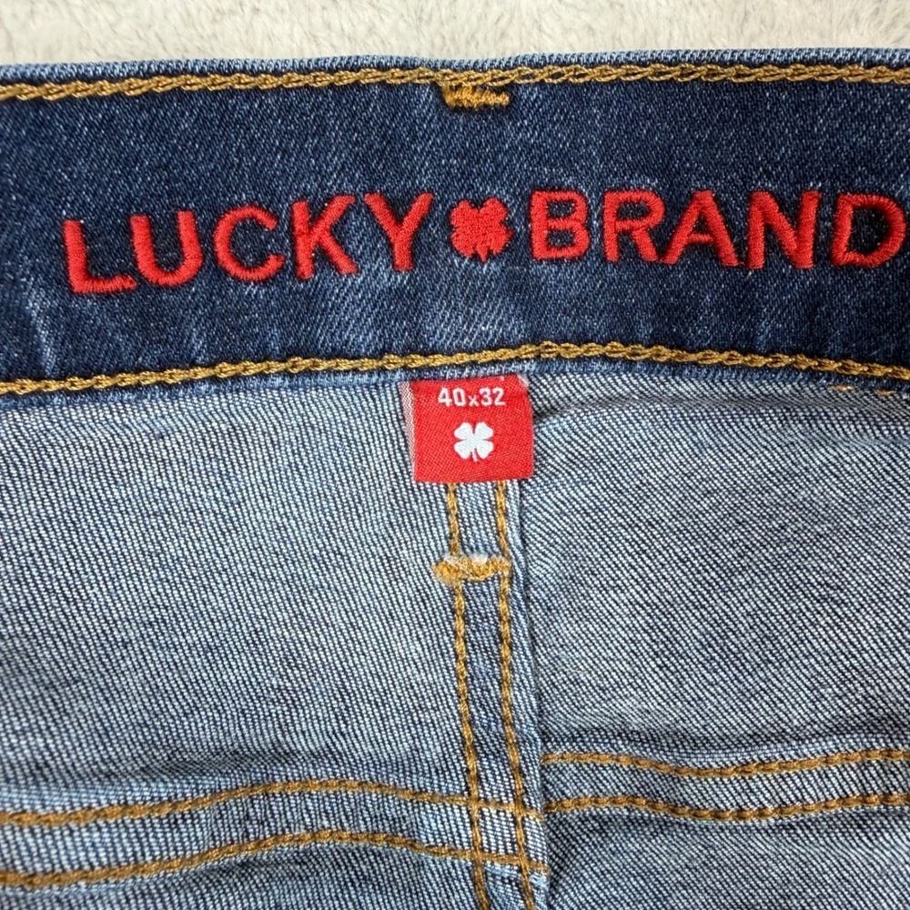 Lucky Brand 223 Straight Leg Jeans Mens 40x32 Blue Denim Indigo 168974 - Picture 2 of 10